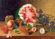 Peale, James Still Life with Watermelon Norge oil painting reproduction